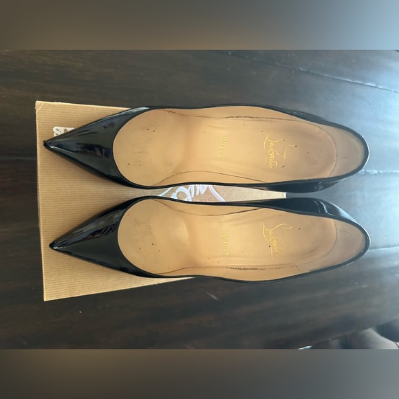 Christian Louboutin Pigalle Follies black patent leather 100mm size 40.5 - Picture 6 of 6